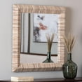 thumbnail image 4 of bali & pari Adino Bohemian Woven Natural Grasscloth Rectangle Accent Mirror, 4 of 5