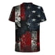 thumbnail image 4 of Tops para hombre, blusas y camisas de manga corta con cuello redondo para hombre, jersey informal de moda con estampado de cuello redondo para hombre, pantalones cortos deportivos para fitness, blusa, 4 of 5