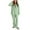 712#Green, variant on HSHMT Womens Pajamas Set Plus Size Women Lace Trim Homewear Set Loose Pullover And Wide Leg Pants 2 Piece Pajamas Fashion Cozy Sleepwear
