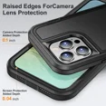 thumbnail image 5 of Funda protectora 3 en 1 a prueba de golpes Defend Armor para iPhone 11 12 13 14 15 Plus 16 Pro Max 7 8 SE 2022 Xs XR con marco de plástico y carcasa trasera de TPU, 5 of 5