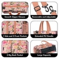 thumbnail image 3 of Teacher Tote Bag,Yorkie Dog and Flower Florals Teacher Utility Tote Bag,Large Work Tote Bags for Women with Multiple Pockets,Top Zipper Closure,13.8x10.6x6.7 Inch, 3 of 5