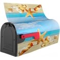 thumbnail image 3 of Summer Beach Ocean Starfish Shells Mailbox Cover Magnetic Mailbox Wraps Post Box Cover Décor 21x18 in, 3 of 6