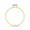 thumbnail image 2 of ANGARA Natural East-West Emerald-Cut Aquamarine Solitaire Ring in 14K Yellow Gold for Women (Size-5x3mm) | March Birthstone, Birthday, Anniversary, Jewelry Gift for Women | Natural Aquamarine Ring, 2 of 8