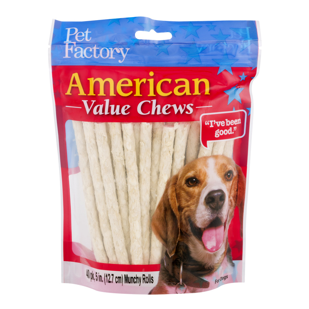 Pet Factory American Value Chews Munchy Rolls Dog Chews (40 Count