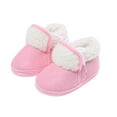 thumbnail image 2 of hirigin Toddler Baby Girls Boots Winter Warm Soft Sole Fluffy Cute Non Slip Shoes for Newborn Infant, 2 of 7