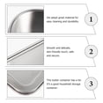 thumbnail image 2 of 1pc Butter Box Home Restaurant Butter Holder with Lid Storage Holder (Silver), 2 of 9