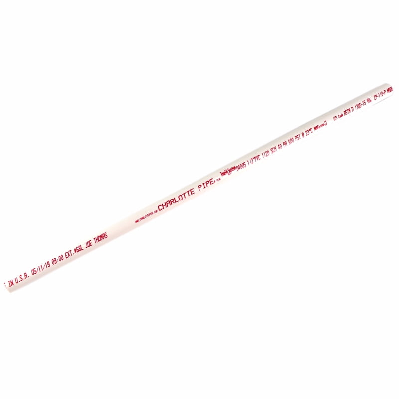 PVC PIPE SCH40 1/2' X 2'