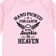 thumbnail image 4 of Inktastic Handpicked for Earth By My Auntie in Heaven with Angel Wings Boys or Girls Long Sleeve Baby Bodysuit, 4 of 5
