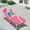 Pink, variant on 3-in-1 Heavy Duty Tanning Chair in  with Adjustable 5-Position Design Portable Outdoor Lounger for Beach Use,White+Green