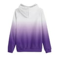thumbnail image 4 of Kaemgyyd Women's Casual Hoodies Crewneck Lightweight Long Sleeve Sweatshirt Trendy Gradient Pullover Tops with Pockets, 4 of 4