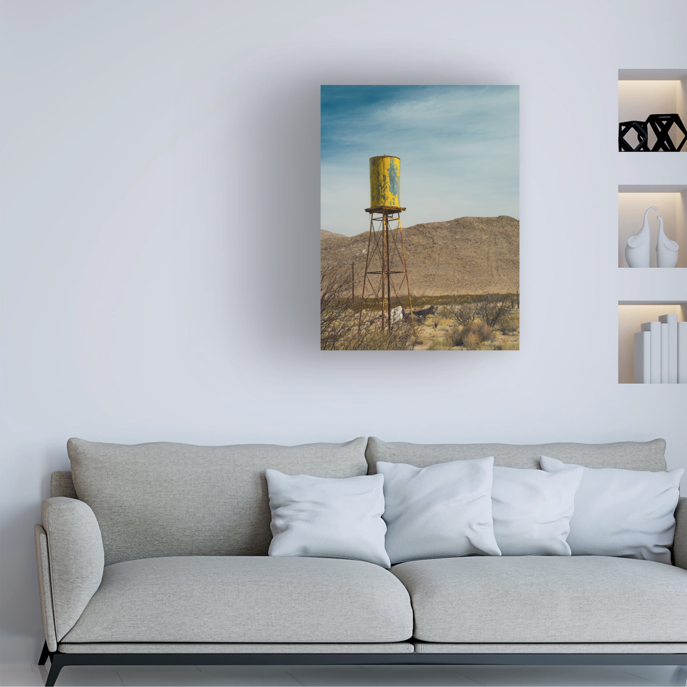 Sonja Quintero 'Yellow Water Tower I' Canvas Art