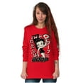 thumbnail image 4 of Kanji Style Retro Cartoon I'm a Boop Women's Long Sleeve T Shirt Brisco Brands S, 4 of 6