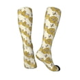 thumbnail image 4 of Easygdp Cartoon Honey Pot Bee Sunflower Soccer Socks Sport Knee High Socks Calf Compression Athletic Socks for Men and Women, 4 of 9