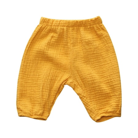 

Toddler Kids Baby Boy Girl Cotton Linen Elastic Basic Long Pants Bloomers Casual Joggers Boys Skeleton Sweat Pants