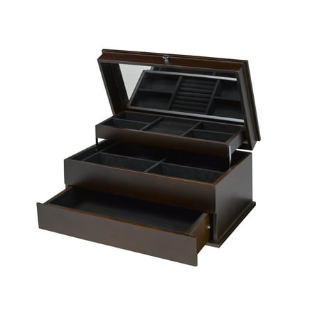 Viscologic Wooden 3 Layer Jewelry Box Walmart Canada