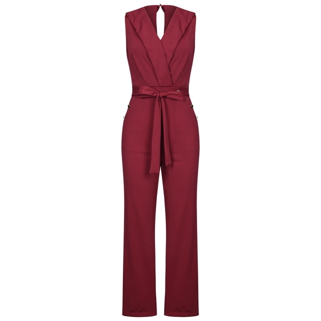 Mono de mujer, monos, monos de moda, vendaje, sólido, hombros descubiertos, tirantes, camisola, pantalones, mono con cremallera Odeerbi ODB-2