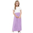 thumbnail image 4 of LOVZFMLL Robe d'Été Décontractée Sans Manches pour Filles de 2 à 12 Ans, Ourlet à Boutons, Fluide, avec Poches, Col Rond, 4 of 8