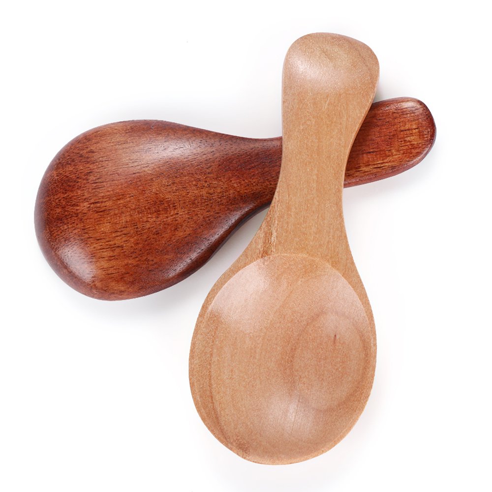 2Pcs/Set Condiment Scoop Flatware Coffee Tea Small Mini Sugar Spoon