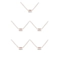 thumbnail image 3 of Collar del zodiaco Qarigey Acuario colgante de oro rosa, 3 of 6
