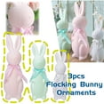 thumbnail image 2 of Large Flocked Bunny Easter Decor Outdoor Easter Decorations Small Decorative Rabbit Statues for Home Decor Easter Door Decorations, 2 of 10