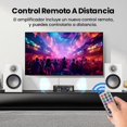 thumbnail image 4 of Alificador de Audio, Alificador de Poteia Bluetooth 5.0 para 2 * 300W, A de Audio para Auto de 2.0 Canal con Micrófono Radio 3/USB/SD/FM, 4 of 5