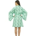 thumbnail image 3 of Bimba Women Floral Print Robe With Belt Bridesmaid Kimono Sleepwear Coverup - 12, 3 of 4