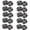 Black, variant on WINDLAND 10Pcs Invisible Snap Buttons Plastic Sewing Fasteners Closures For Kids Clothing Garments Repair And Home Decoration