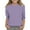 Purple, variant on ZACPNCV Kids Three-Quarter Sleeve Shirts Crewneck Solid Color Pullover Basic Tees Daily Tees Blouses Spring Summer Clothes Blue 5-6 Years
