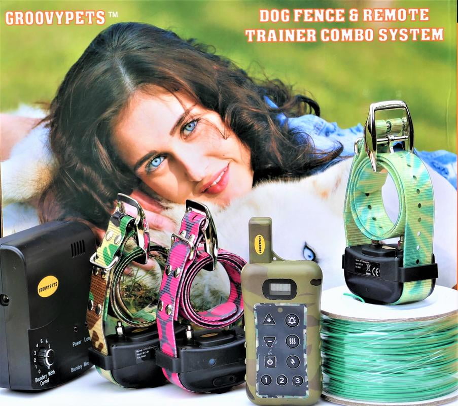 bark collar electric fence combo