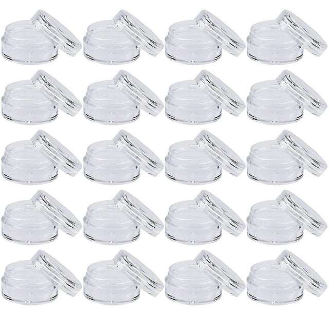 20 tarros de viaje para cosméticos, de 5 ml, para cremas, maquillaje, muestras, con tapas, para mujeres, con purpurina, para decoración de uñas.