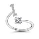 thumbnail image 1 of Anillo creativo de 26 letras con microdiamantes ajustable de Europa y Estados Unidos, anillo de joyería de la A a la Z en inglés, 1 of 6