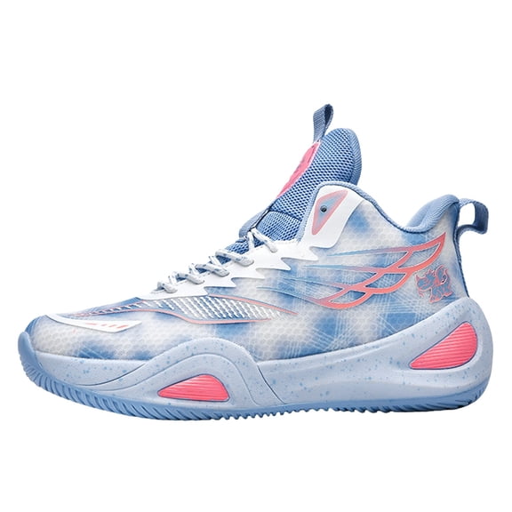 NOKIO Basketball Sneakers for Men Comfortable Breathable Mesh Running Shoes with Durab𝗅e Non-S𝗅ip Sole, La𝖼e Up Mid Top Casual Sneakers Indoor Outdoor Court Training Shoes for Back to College