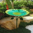 thumbnail image 4 of Bird Baths for Outdoors, Outdoor Bird Bath, 32.6 Inch Hight Metal Birdbath Sunflower Bird Feeders Bowl with Stake for Garden Yard Deck, Backyard, Balcony Decor, 4 of 7