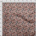 thumbnail image 4 of oneOone Rayon Rust Brown Fabric Abstract Floral Craft Projects Decor Fabric Printed By The Yard 56 Inch Wide-1ra, 4 of 5