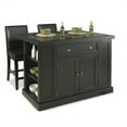 thumbnail image 1 of Homestyles Nantucket Wood 3 Piece Kitchen Island Set in Black, 1 of 19