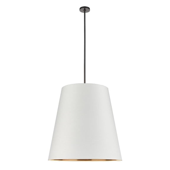 Alora Lighting PD311030UBWG Calor 3 Light 30" Wide Pendant - Urban Bronze / White / Gold