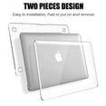 thumbnail image 4 of IC ICLOVER 3 in 1 Plastic Hard Shell Case + Keyboard Cover + Screen Protector for MacBook Air 13 inch 2020 Release A2337 M1 A2179 with Retina Display Touch ID, Clear, 4 of 8