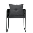 thumbnail image 3 of vidaXL 7 Piece Garden Dining Set Black, 3 of 4