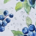 thumbnail image 5 of ARISTURING Blueberries Leaves Watercolor Painting Shower Curtain for Bathroom Decoration 60x72, 5 of 7