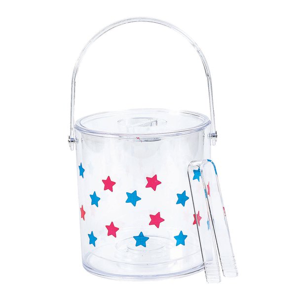 Patriotic Ice Bucket W Lid Party Supplies 1 Piece