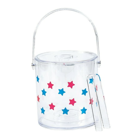 

Patriotic Ice Bucket W Lid - Party Supplies - 1 Piece