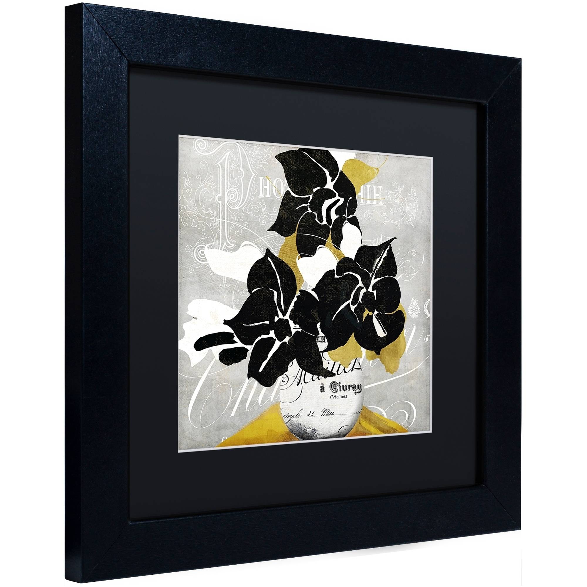 Trademark Fine Art "Georgette I" Canvas Art by Color Bakery Black Matte, Black Frame