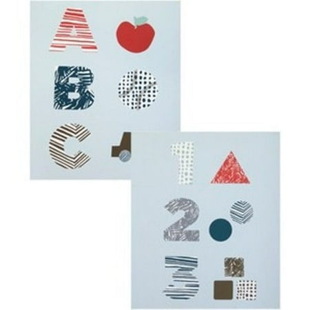 Dwell Studio Sham - DWELL STUDIO by Graham & Brown ABC / 123 Sky Set Of 2 Wall Art