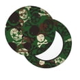 thumbnail image 2 of Fotbe Camouflage Skull Stool Covers Round,Waterproof Round Bar Stool Covers Bar Chair Covers Washable Stool Cushion Slipcover for 12-14 Inch Chair-12 inch, 2 of 7