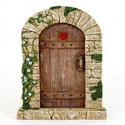 Top Collection 7 Miniature Fairy Garden & Terrarium Charming Cobblestone Door Decor, Small