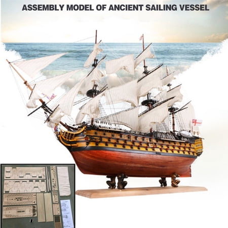 1pc Newest Victory HMS Wooden Sailing Boat Model DIY Assembly Kit Gift