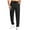 Black, variant on Mlzmgr Athletic Men's Pants Drawstring Straight Leg Pants with Pockets Casual Sports Trousers Solid Color