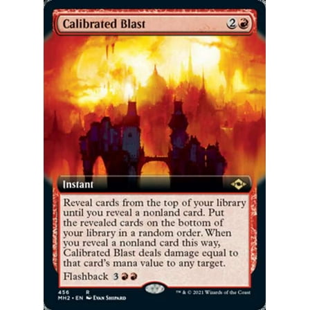 MtG Modern Horizons 2 Rare Calibrated Blast (Extended Art) #456