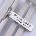 thumbnail image 4 of Keychain Necklace Set - Drive Safe,I Love You Trucker Keychain Birthday Forward Gift, Husband Boyfriend Gift, 4 of 5