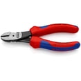 thumbnail image 1 of KNIPEX 74 02 140 SB Pinzas de corte diagonal tipo extra fuerte Con fundas en dos componentes acabado pavonado 140 mm, 1 of 1